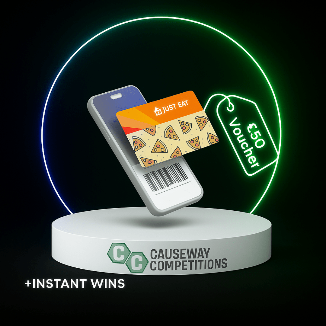 £50 JUST EAT VOUCHER AUTO-DRAW